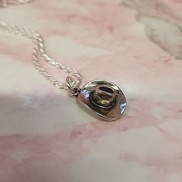 Cowboy Hat Diamond Cut Rope 8" Bracelet in 925 sterling silver NWT - Picture 3 of 6